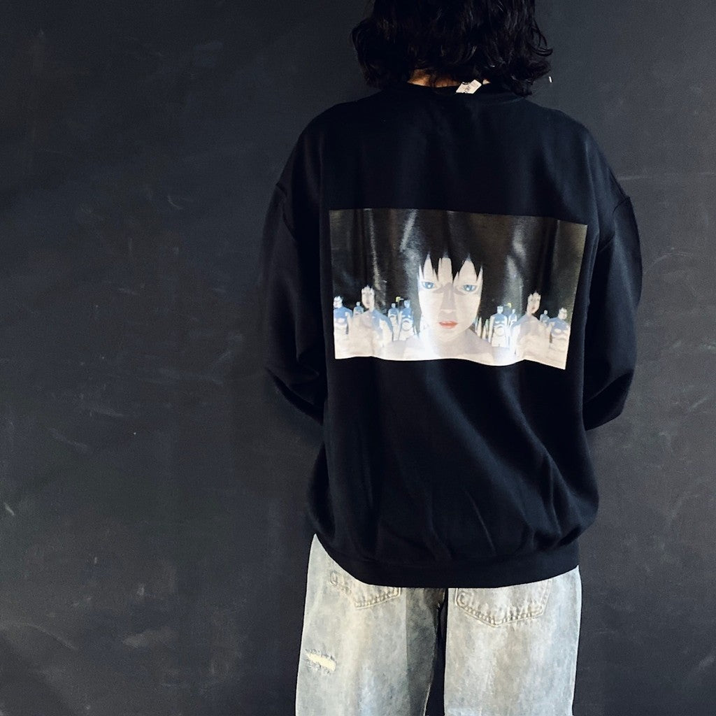 攻殼機動隊2：無罪 | 攻殼機動隊 | 圓領衛衣 - 款式2 - #黑色 [INNOCENCE-WM-SS02]