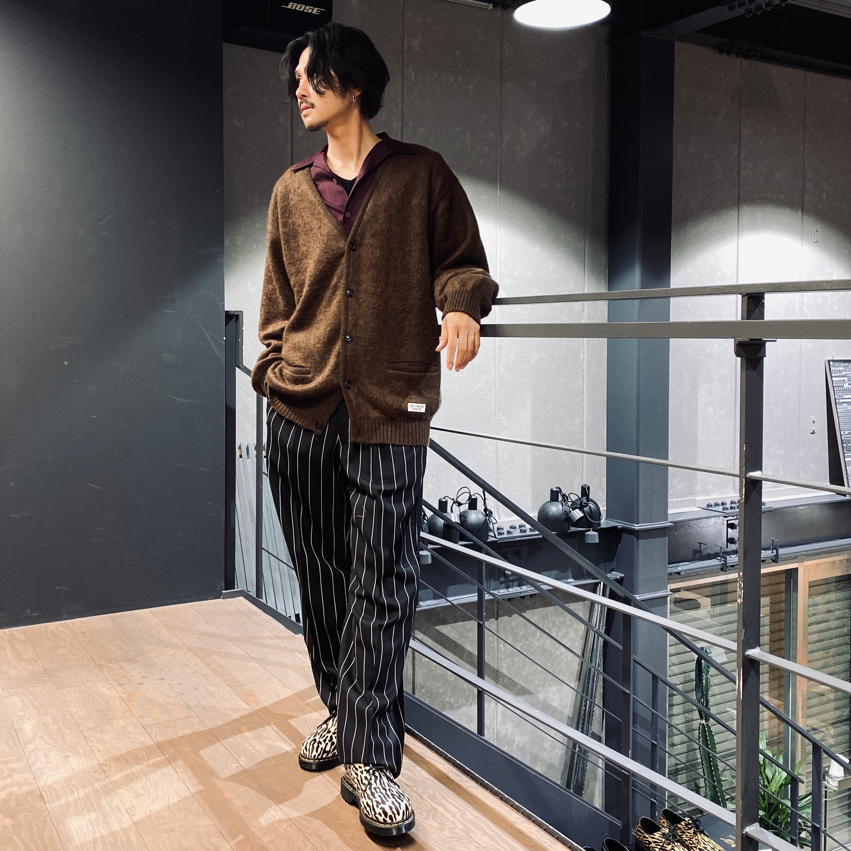 WOLF'S HEAD | ROCKABILLY PANTS -TYPE 3- #BLACK/BLACK [WOLFSHEAD-WM-PT17]