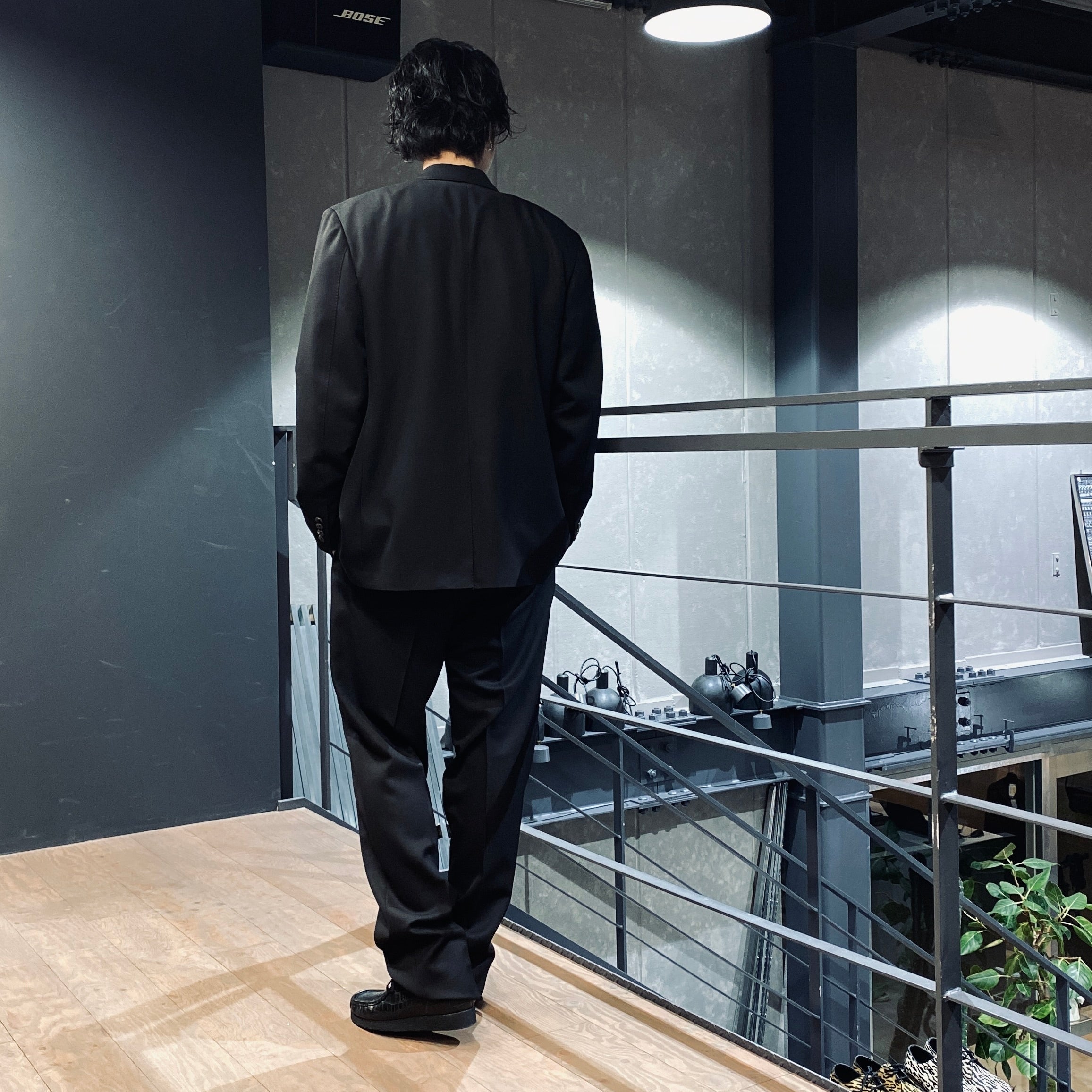 SINGLE BREASTED JACKET -TYPE 1- #BLACK [23FW-WMO-SU01]