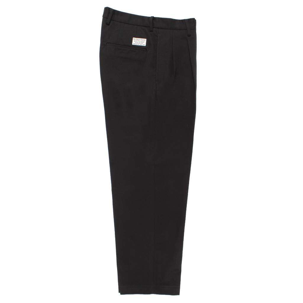DOUBLE PLEATED CHINO TROUSERS ( TYPE-1 ) #BLACK [25FW-WMP-PT01]