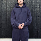 WASHED MIDDLE WEIGHT PULLOVER HOODED SWEAT SHIRT #PURPLE [26SS-WMC-SS05]