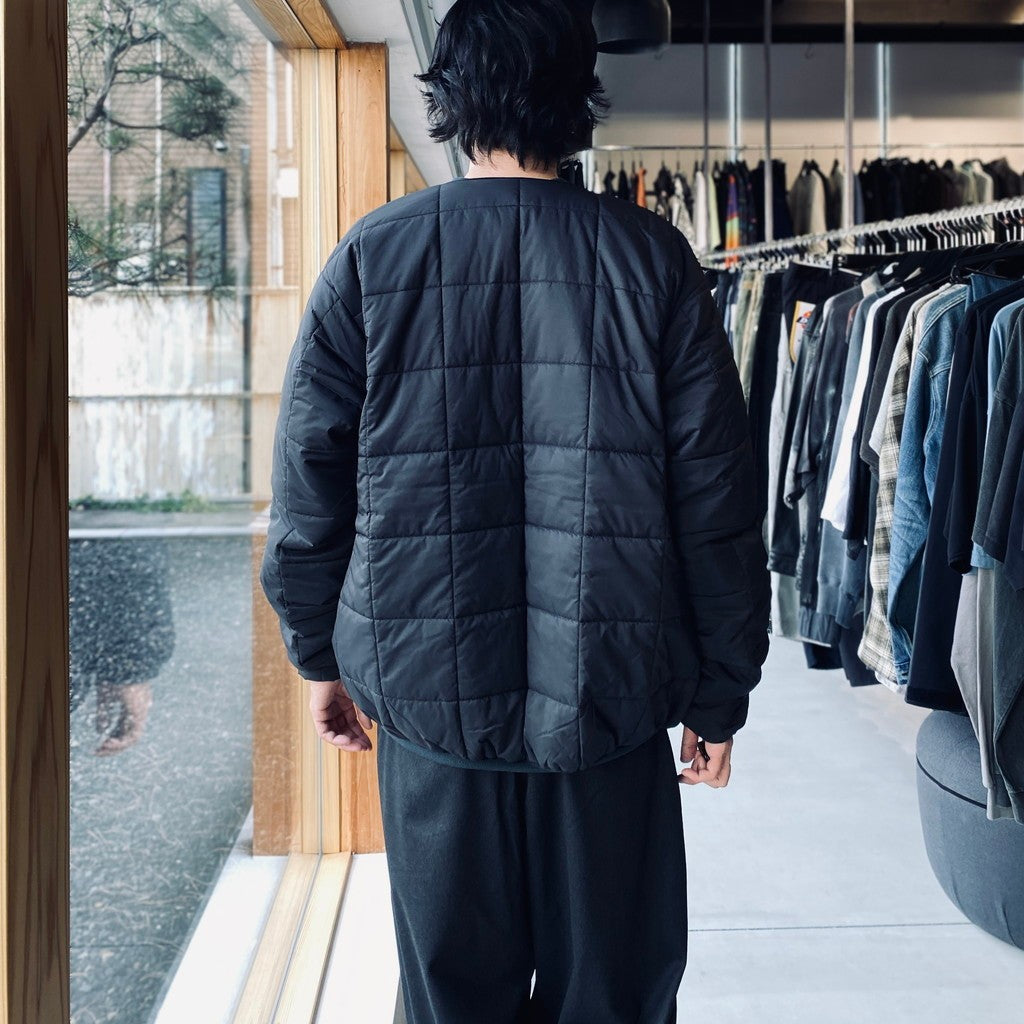 TECH PERTEX REVERSIBLE HIKER CARDIGAN (3M撥水中綿) #BLACK [BW-21026W]