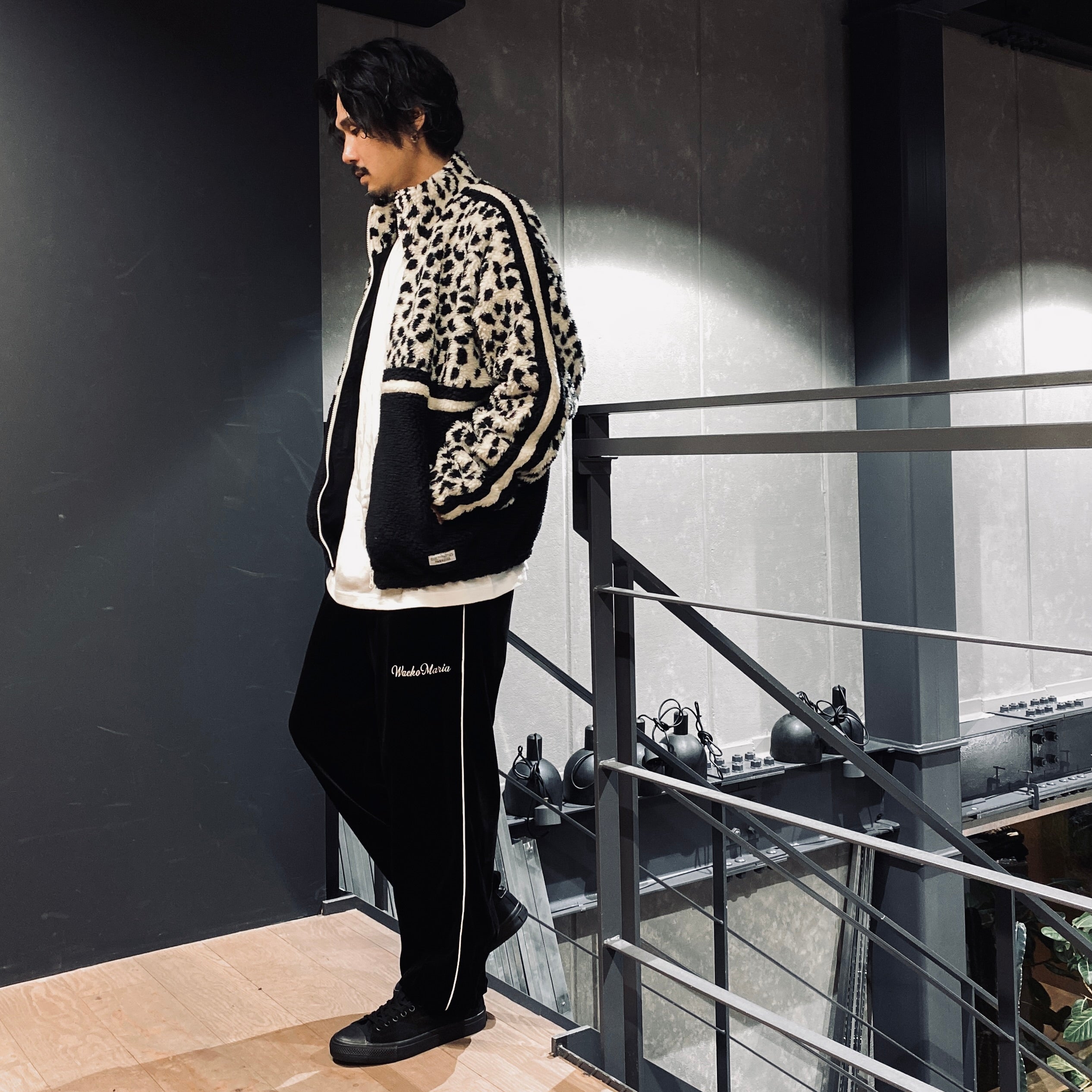 LEOPARD BOA TRACK JACKET #OFFWHITE [23FW-WMO-TJ01]