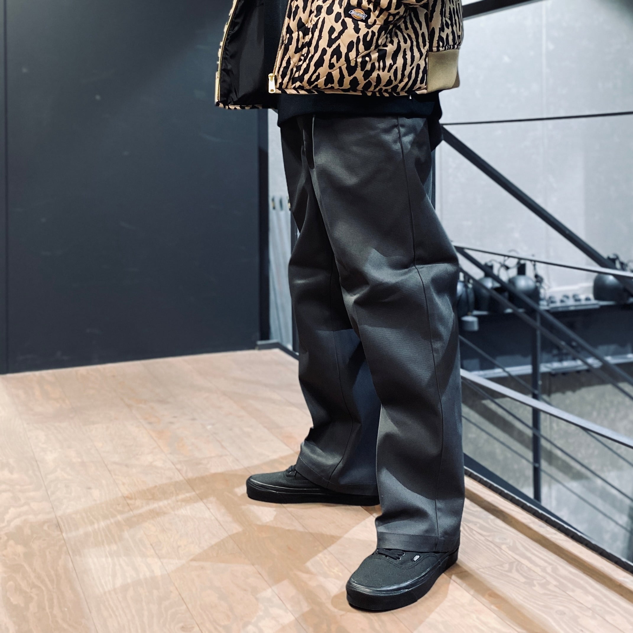 DICKIES | PLEATED TROUSERS #CHARCOAL [DICKIES-WM-PT14]