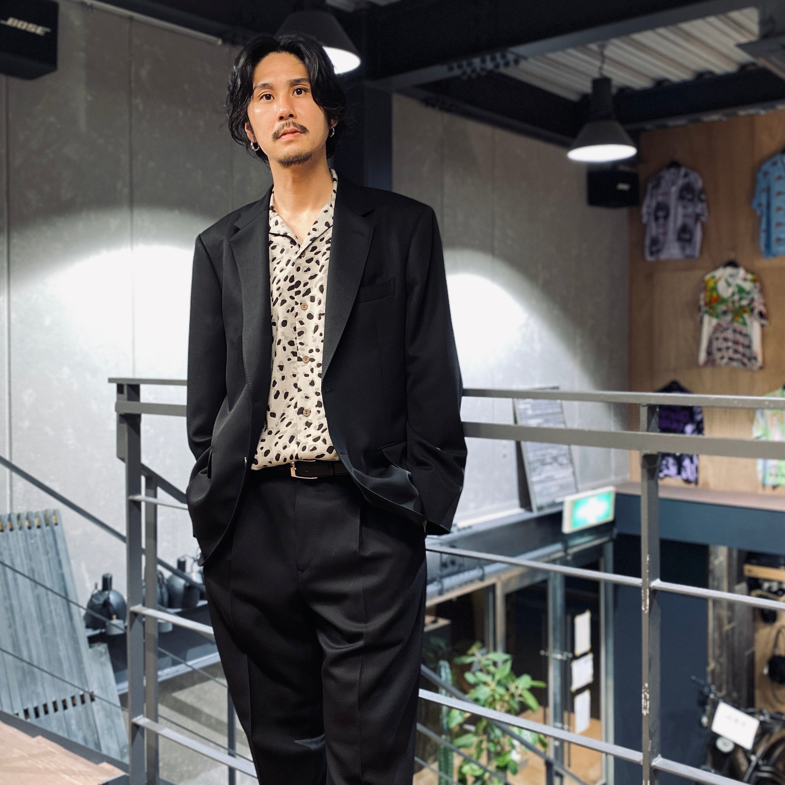 SINGLE BREASTED JACKET -TYPE 1- #BLACK [23FW-WMO-SU01]