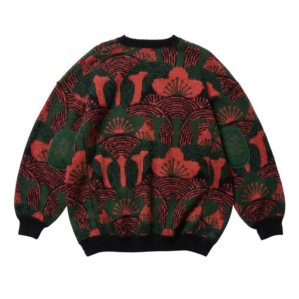 KABUTO MOHAIR CREW KNIT #Orange/Green [25FW_KN01]