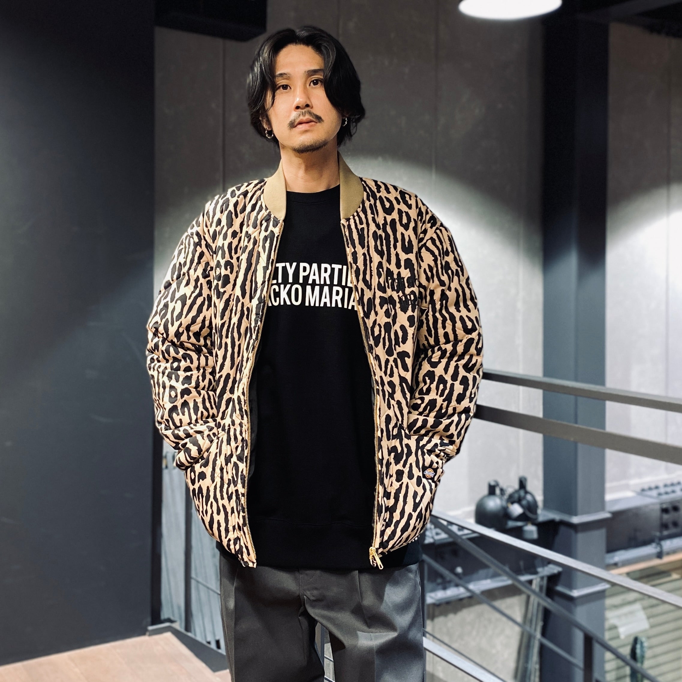 DICKIES | LEOPARD QUILTED JACKET #BEIGE [DICKIES-WM-BL09]