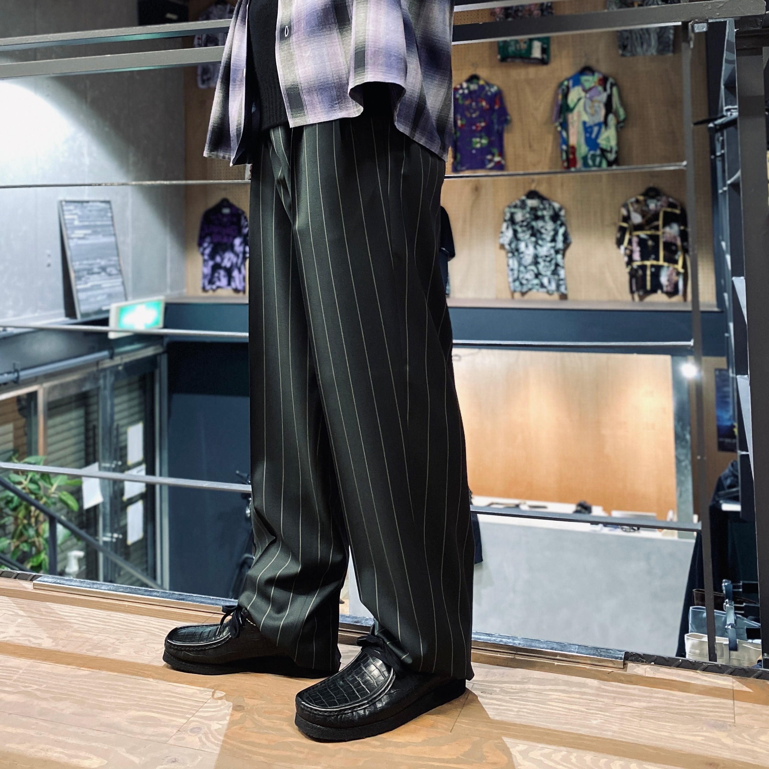 DOUBLE PLEATED TROUSERS #D-KHAKI [23FW-WMP-TR27]