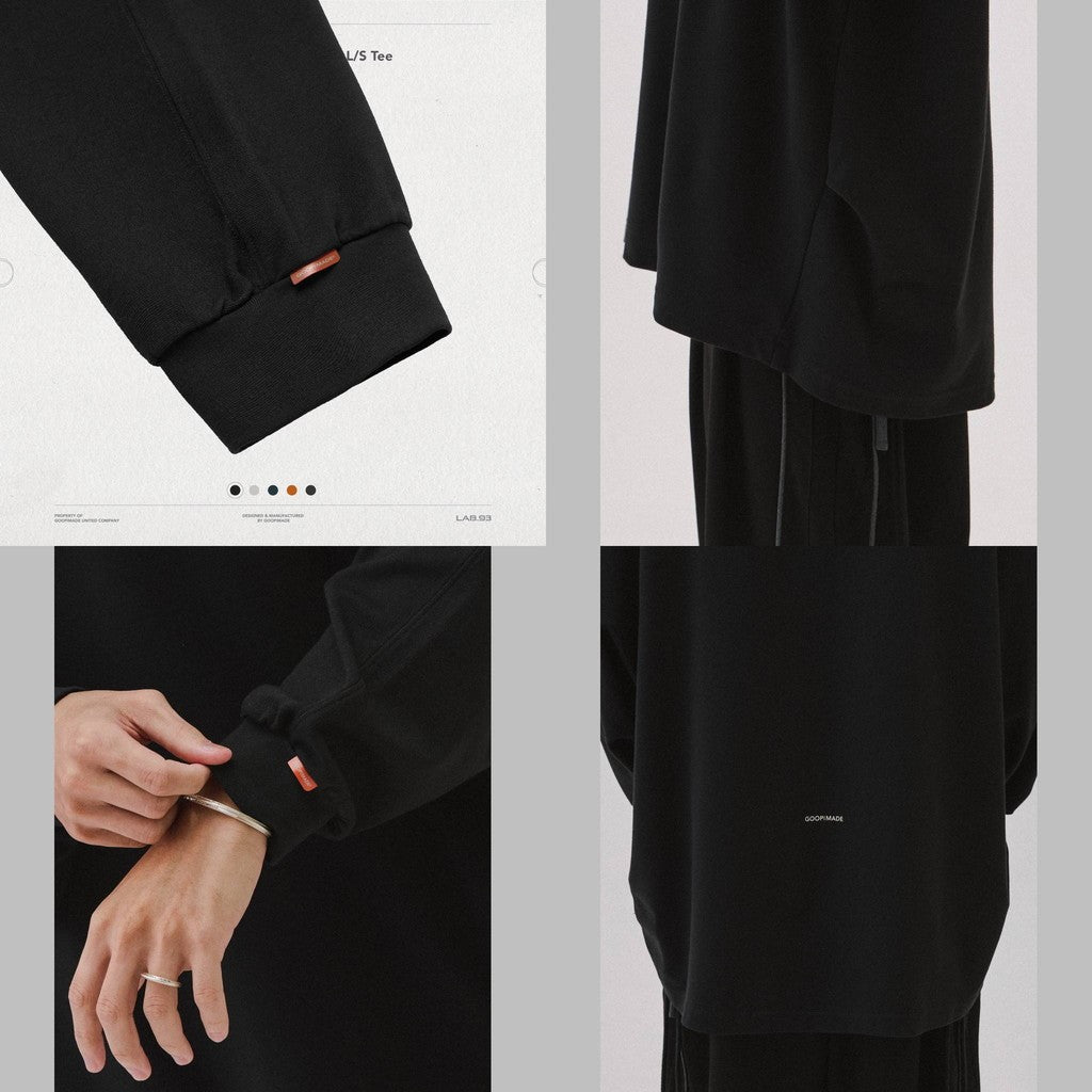 "X_Model-03" Just A Normal L/S Tee #BLACK [GOOPI-24AW-NOV-01]