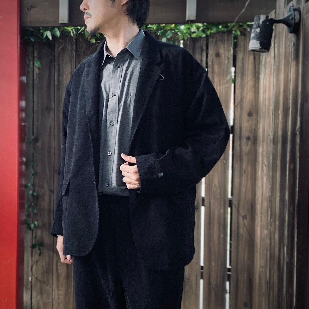 TECH LOOSE 2B JACKET CORDUROY & TECH EASY TROUSERS CORDUROY #BLACK