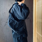 TEXTURED TWILL BODY BAG #BLACK [FTT36262B0007]
