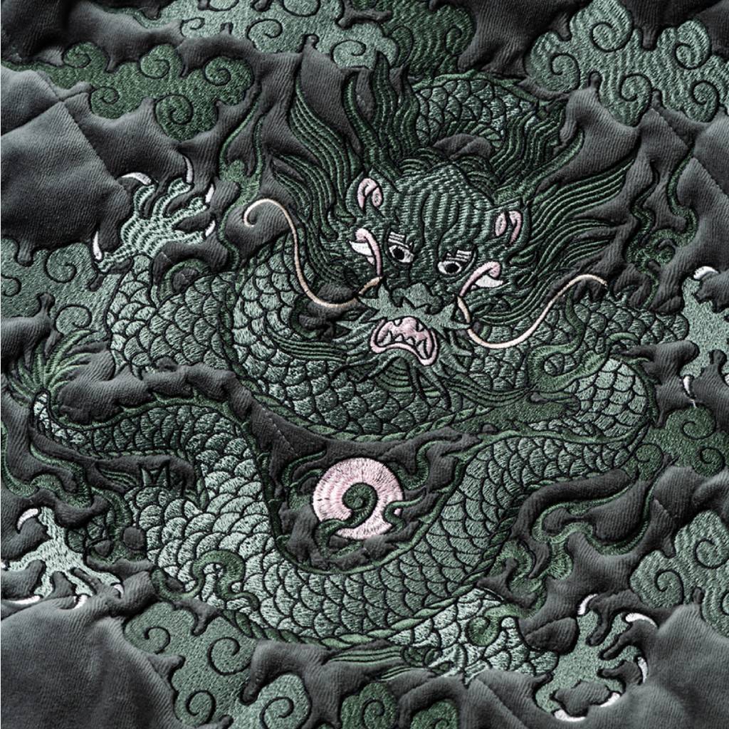 DELUXE | VELOUR SOUVENIR JKT #Gray [20TH-JK03]