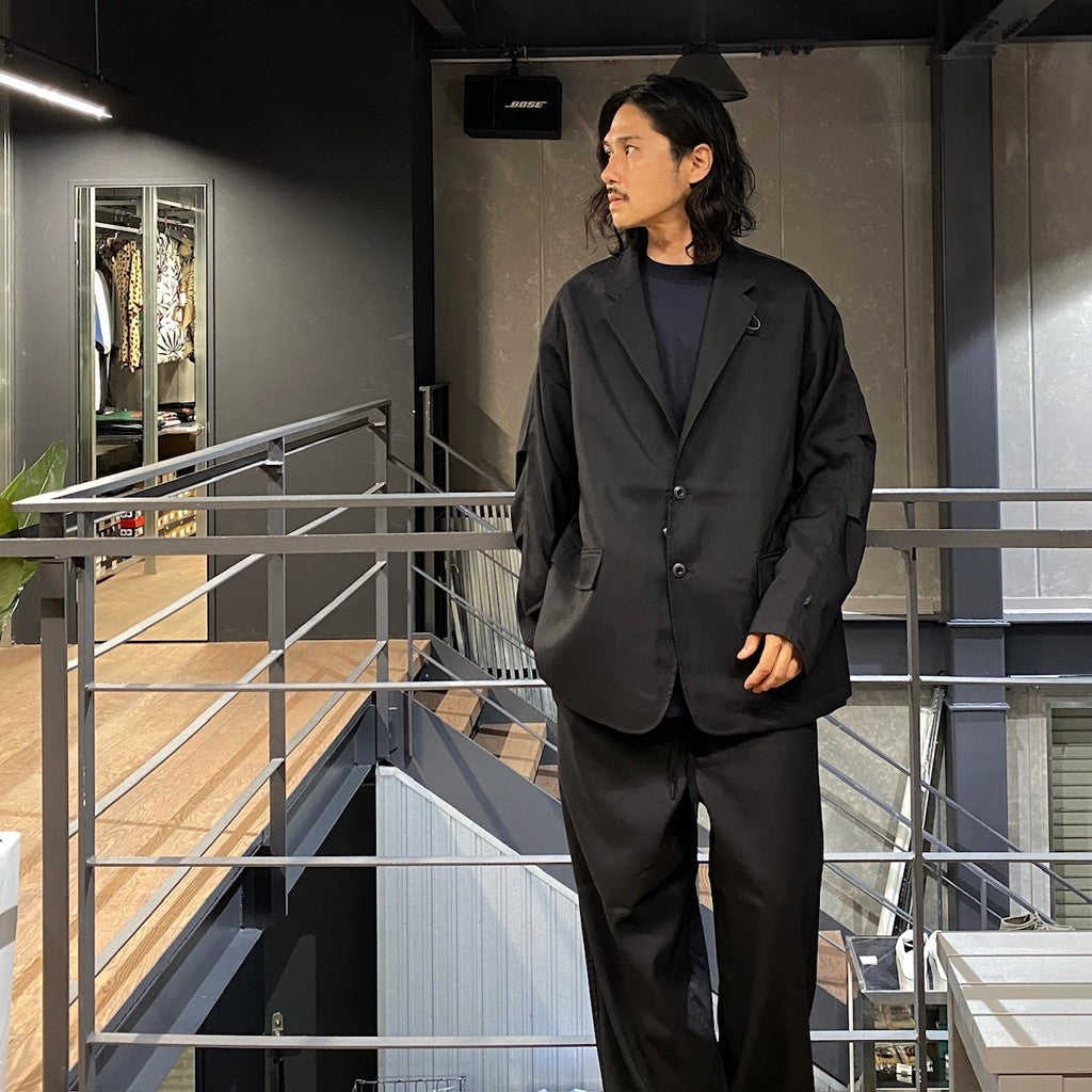 TECH EASY TROUSERS POLISAGE #BLACK [BP-35024W]