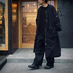 GARMENT DYE DOWN MA-1 LONG COAT #Black [FST09252U0001]