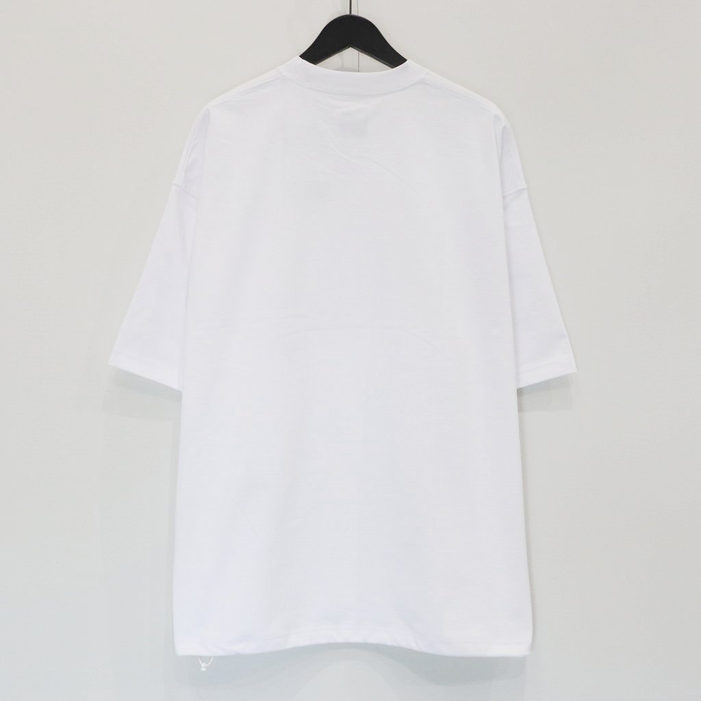 TECH DRAWSTRING S/S TEE #WHITE [BE-41025]
