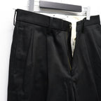 DOUBLE PLEATED CHINO TROUSERS ( TYPE-1 ) #BLACK [25FW-WMP-PT01]