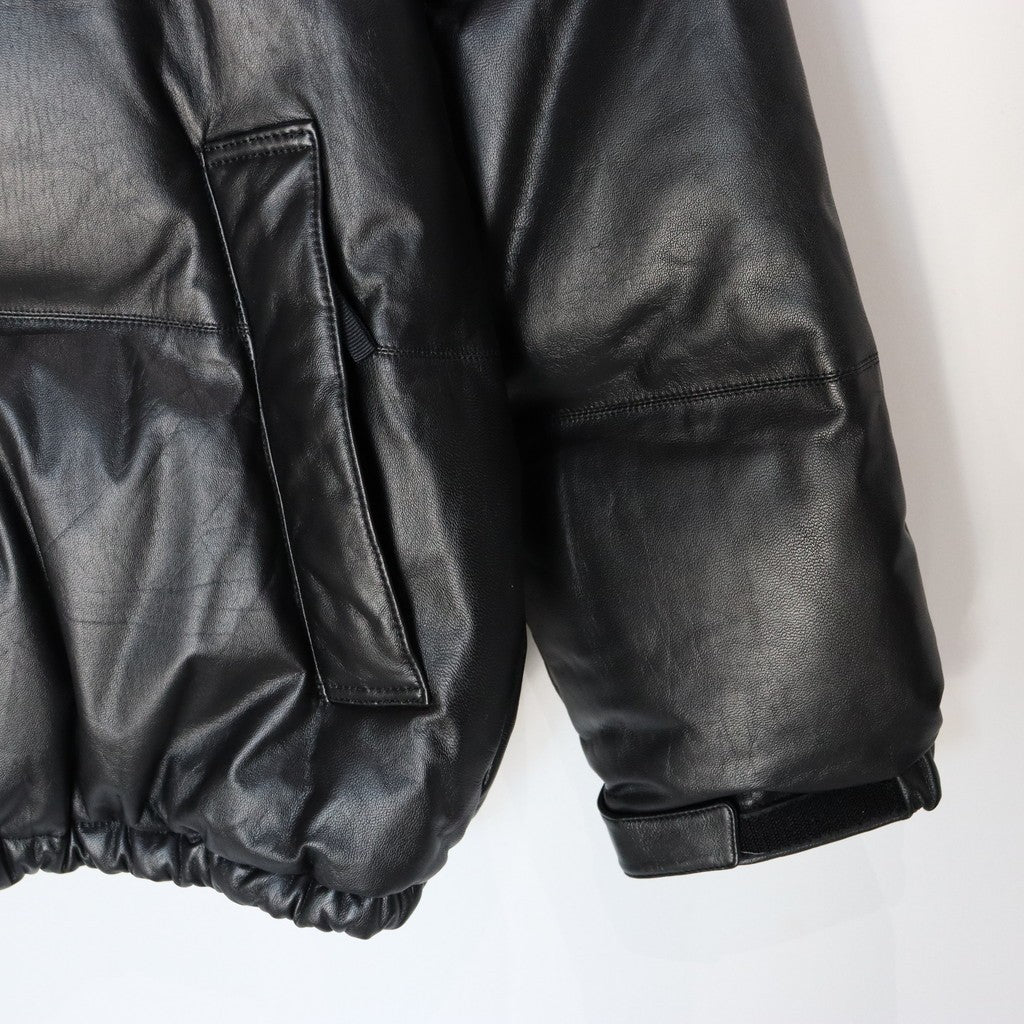 LEATHER DOWN JACKET ( TYPE-2 ) #BLACK [24FW-WMO-OD02]