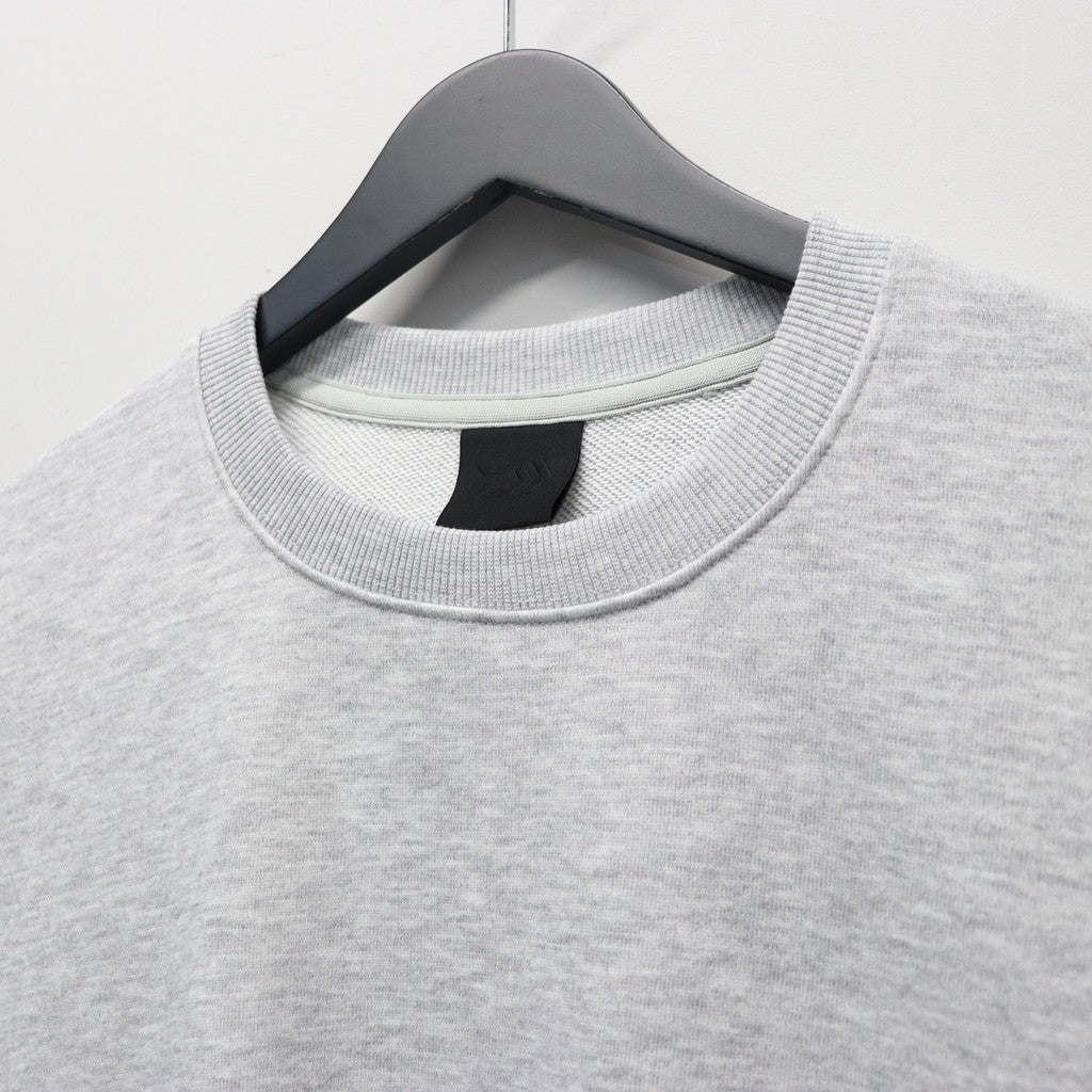 TECH SWEAT CREW S/S #HEATHER GRAY [BE-51026]