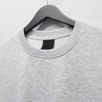 TECH SWEAT CREW S/S #HEATHER GRAY [BE-51026]