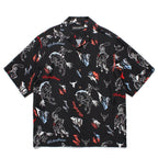 HAWAIIAN SHIRT S/S ( TYPE-4 ) #BLACK [25SS-WMS-HI04]