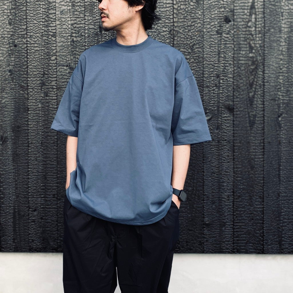 TECH DRAWSTRING S/S TEE #SMOKE BLUE [BE-35026]