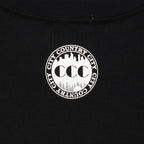 EMBROIDERED LOGO COTTON L/S T-SHIRT_CCCC #BLACK [CCC-251T003	]