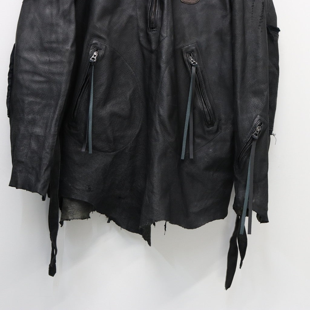 Rustic Edged Easy Rider's (VEGETABLE TANNING PIG LEATHER) #BLACK [M-P1-LW3]