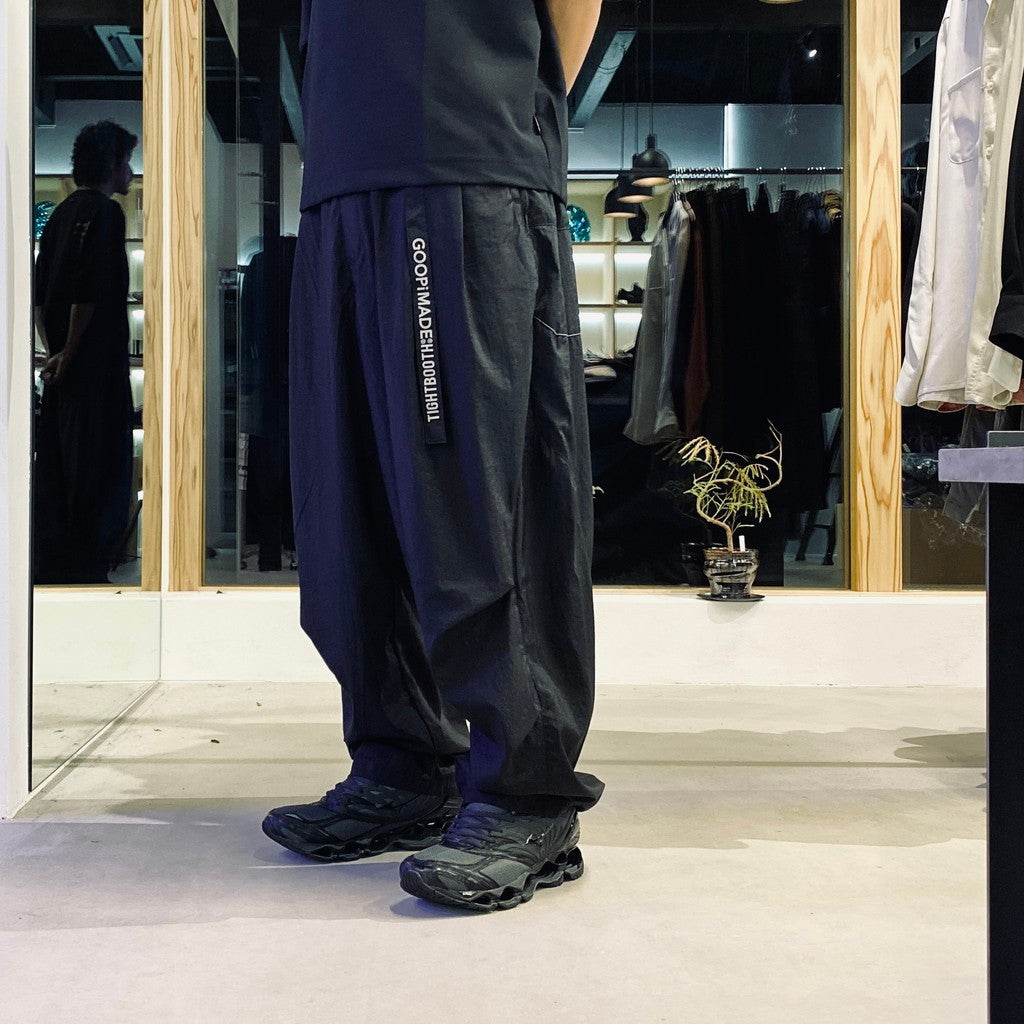 TIGHTBOOTH | "GTB-03P" SP 肩帶寬鬆休閒褲 #黑色 [GOOPI-25AW-OCT-02]