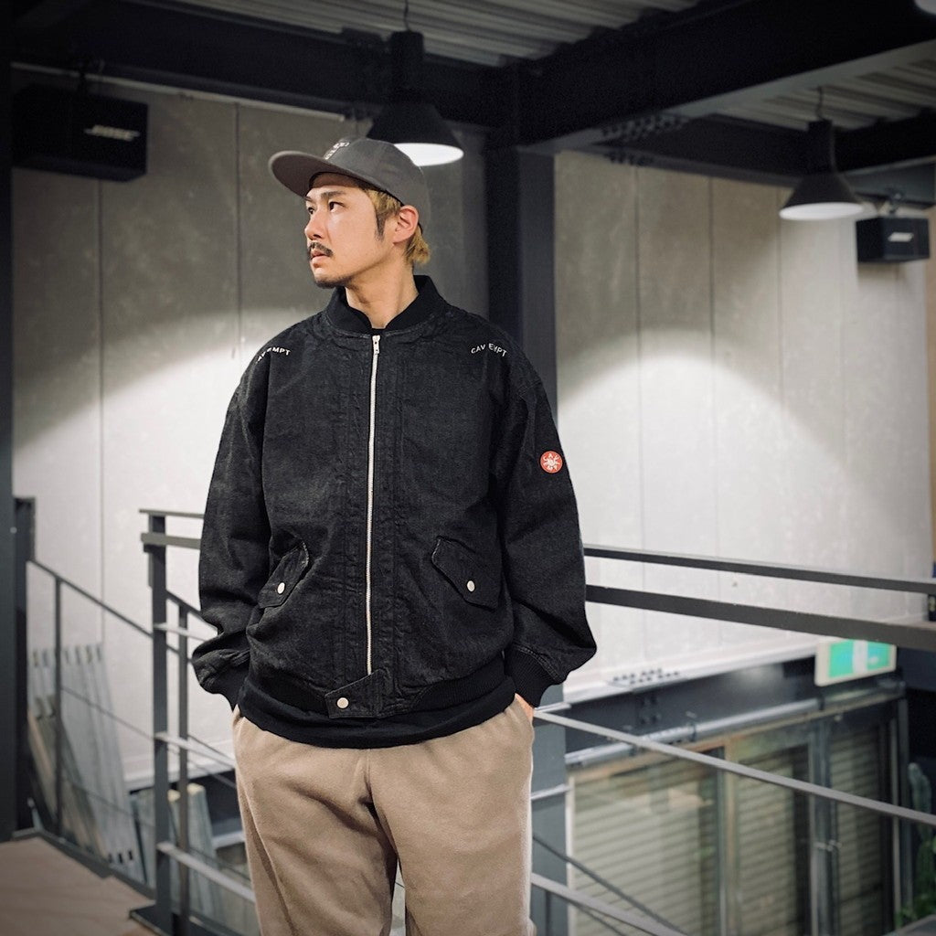 DBL FLAP ZIP JACKET #BLACK [CES27JK06]