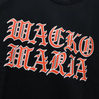 WASHED HEAVY WEIGHT CREW NECK T-SHIRT ( TYPE-11 ) #BLACK-RED [26SS-WMT-WT12]