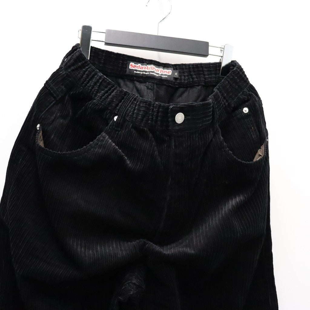 Corduroy Baggy Jeans #Black [SD26F-PT06]