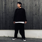 VELOUR BALLOON PANTS #Black [FW26-B01]