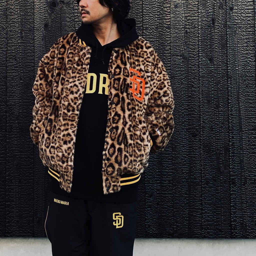 MLB | SD | REVERSIBLE VARSITY JACKET ( TYPE-3 ) #BLACK-BEIGE [MLB-WM-BL03]