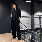 寬鬆休閒褲 #黑色 [SS24-B10]