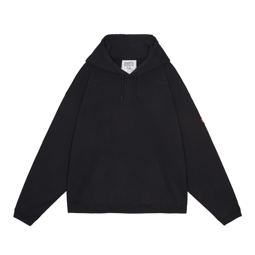 SOLID LOOSE HOODY #BLACK [CES28CS13]