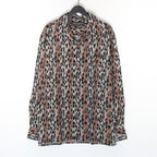 LEOPARD HAWAIIAN SHIRT L/S #GRAY [25SSE-WMS-HI02]