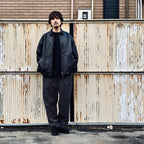 LEATHER SWING TOP #BLACK LEATHER [sn25f001]