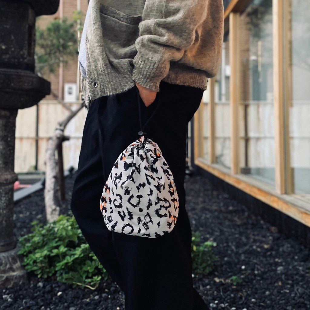 LEOPARD POUCH ( TYPE-1 ) #GRAY [26FW-WMA-BG18] - cocorozashi 三重