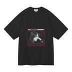 水洗像素火焰 T 卹 #黑色 [CES26T15]