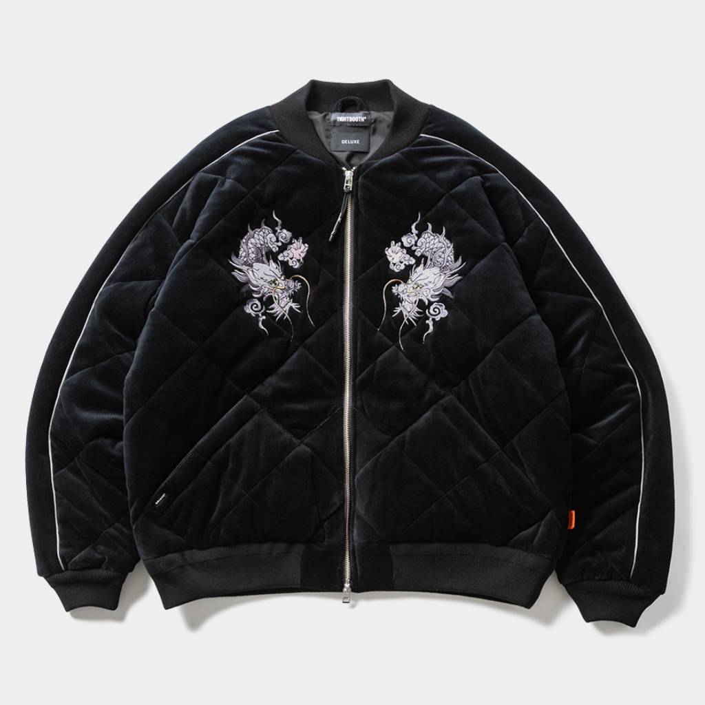 DELUXE | VELOUR SOUVENIR JKT #Black [20TH-JK03]