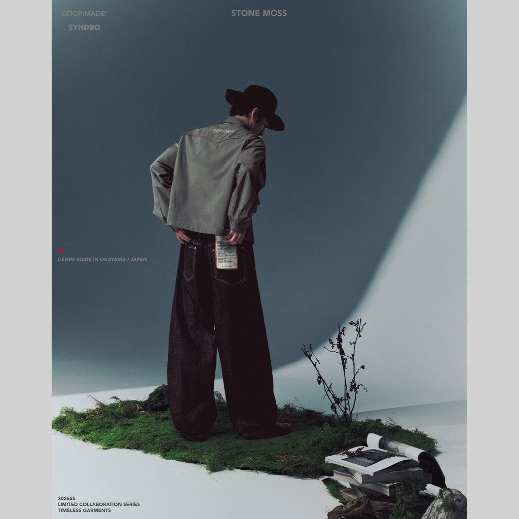 SYNDRO | 01P-SYNC ARK DECK LOOSE JEANS - ONE WASH #Indigo [GOOPI-26SS-JUL-01]