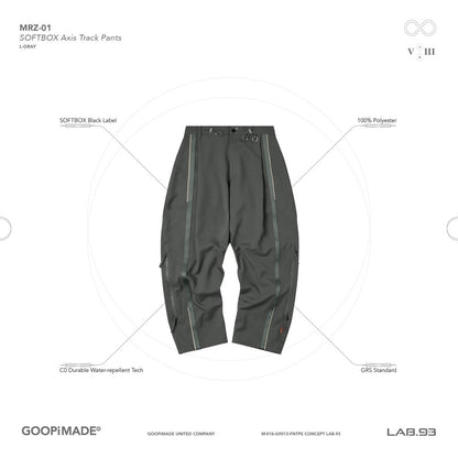 「MRZ-01」 SOFTBOX Axis Track Pants #L-GRAY [GOOPI-24AW-NOV-04]