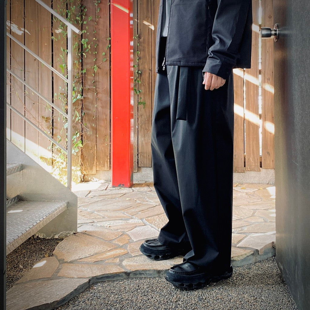 WATERPROOF TECH WOOL WIDE PANTS #Black [FPA03252U0009] – cocorozashi