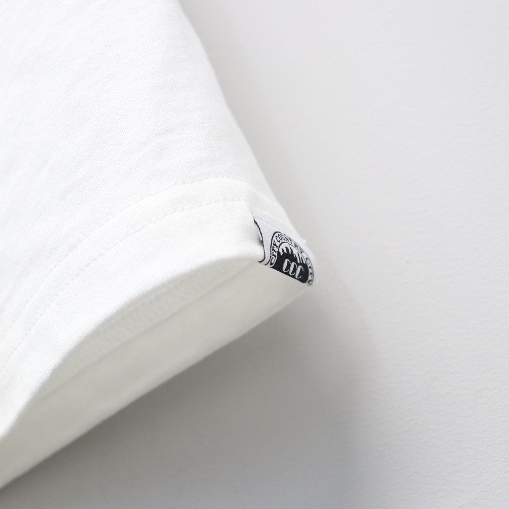 COTTON T-SHIRT_CCC DUB #WHITE [CCC-261T004]