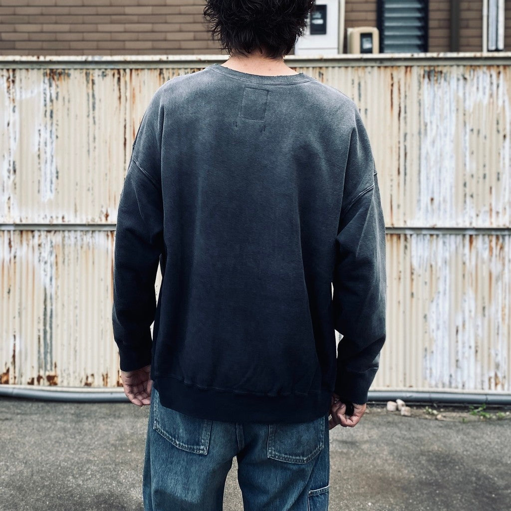 U.S. AIR FORCE EAGLE SWEATSHIRT AGED #AGED BLACK [BW252-UAES]