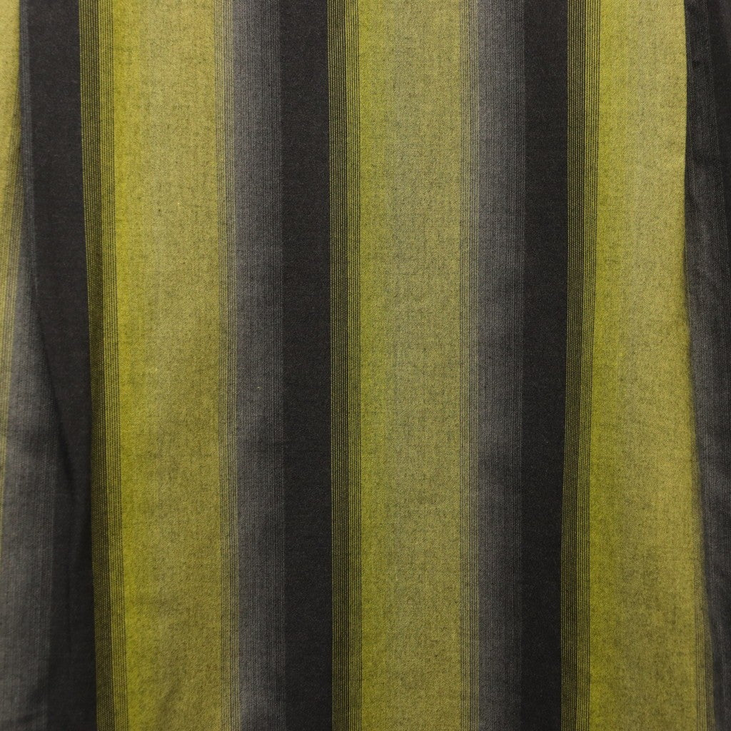 STRIPED OPEN COLLAR SHIRT L/S #YELLOW [25FW-WMS-OC07]