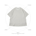 "WR-01T" 全新科技T卹（防水）#奶油色 [GOOPI-25SS-APR-01]