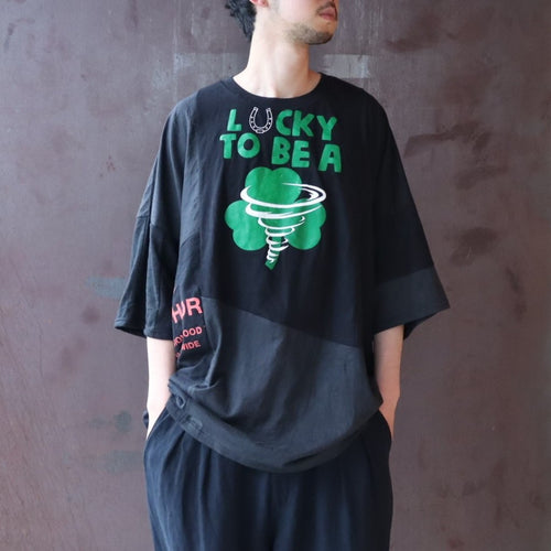 PUZZLE TEE F #BLACK [C2647909F]