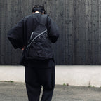 TEXTURED TWILL 3 POINTS SLINGER BAG #BLACK [FTT36261B0004]