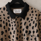 LEOPARD KNIT POLO SHIRT #BROWN [24SS-WMK-KN10]